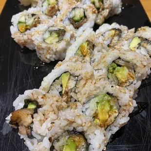 Salmon Skin + Unagi Rolls! @YOKO Sushi Los Gatos CA Sun 11/12/23