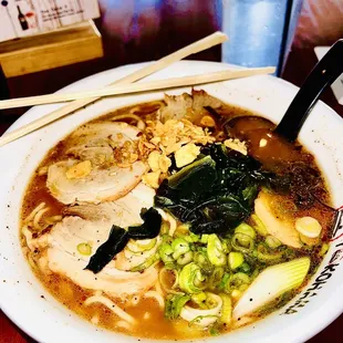 N12. Black Garlic Tonkotsu Ramen