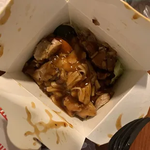 Spicy teriyaki chicken was SO good!