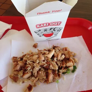 Fired cardboard chicken. Super gross.