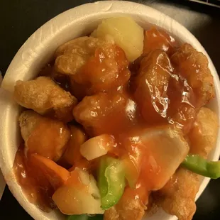 Sweet &amp; sour chicken size regular