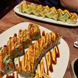 Yokoso roll, TNT and rose roll