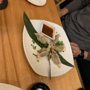 Pork and Pork &amp; Charred Scallion Gyoza