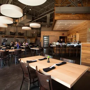 interior, sushi and sashimi