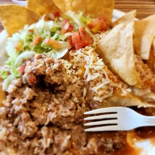 Enchiladas w Red Sauce