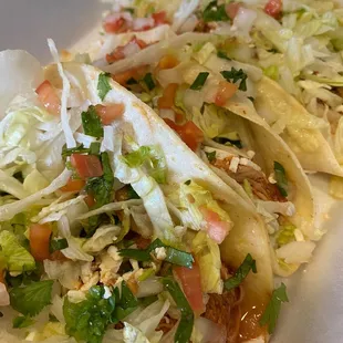 Tinga chicken 3 Tacos