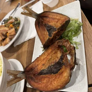 Daing na Bangus (milk fish)