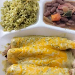 Chicken enchiladas
