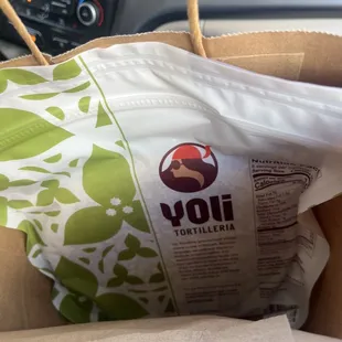 Pre-packaged tortillas for sale