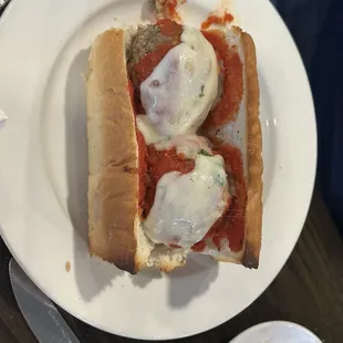 Meatball sub Half
