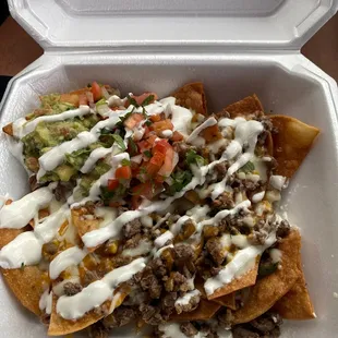 Nachos de asada