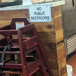 Again warning: NO PUBLIC RESTROOMS. Do NOT overeat!!