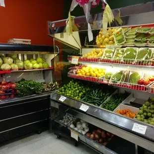 a variety of fruits and vegetables