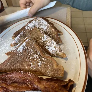 French toast and bacon