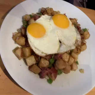 Corned Beef Hash & Eggs