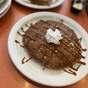 Seasonal pumpkin pancake