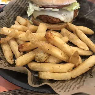 Republic chicken sandwich and fries