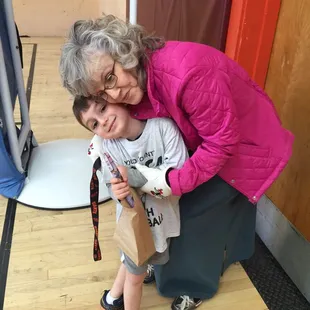Post basketball grandma hugs are always great!