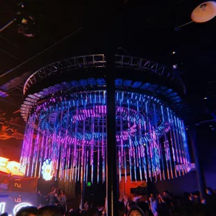 a crowd of people at a party