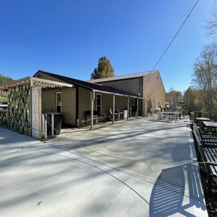 the outside of the building