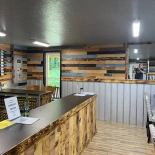 the bar and tasting room