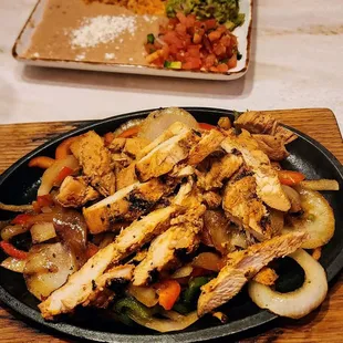 Chicken fajitas $19.50 12/25/2022