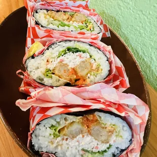 Shrimp crab rich sandwich