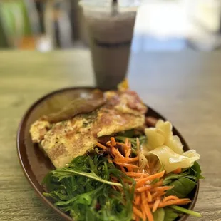 Spam and Egg with curry in the side