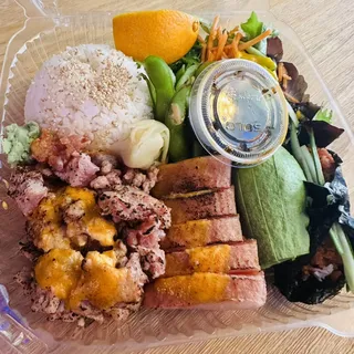 Seared 2 Fish with Torch Bento