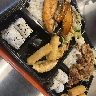 Salmon Bento Box Chicken Bento Box