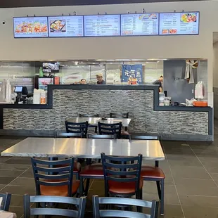 sushi and sashimi, interior