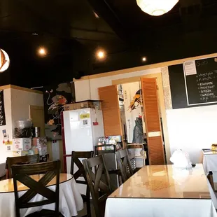 the dining area of a restaurant