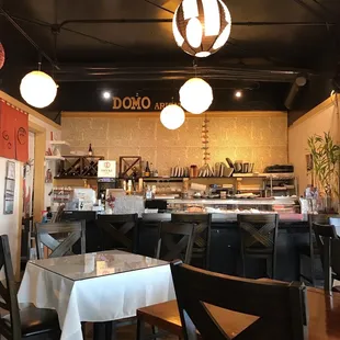 the interior of a restaurant