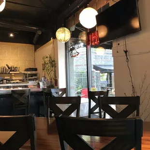 the interior of the restaurant