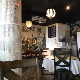 interior, sushi and sashimi