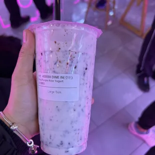 Yomie's Purple Rice Yogurt Smoothie