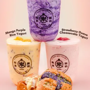Most Popular Drinks &amp; Korean Cream Cheese Garlic Bread!