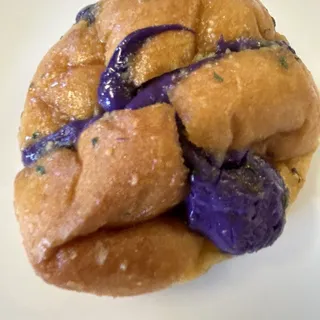 Ube Cream Cheese Garlic Bread