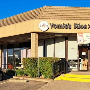 Outside the restaurant