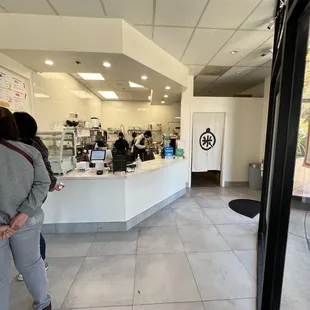 counter area inside the store