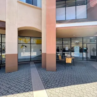 they have 2 tables for seating outdoors