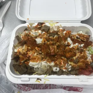 Lamb over Rice Platter (extra sauce)