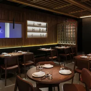 modern interior with traditional Chinese shadow play