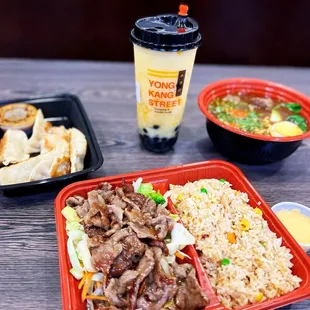 a takeout meal