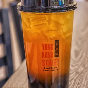 a drink in a plastic cup