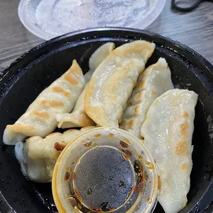 Pan Fried Chicken Dumplings