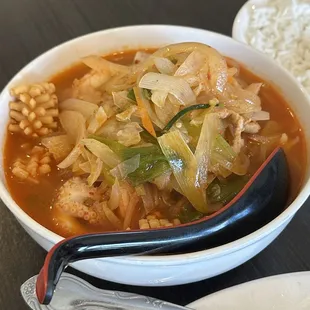 Spicy Seafood Noodle Soup