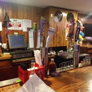 a person sitting at a bar