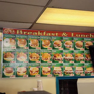 Breakfast &amp; lunch menu 2023