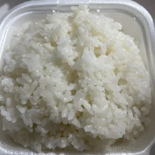 Steamed white rice